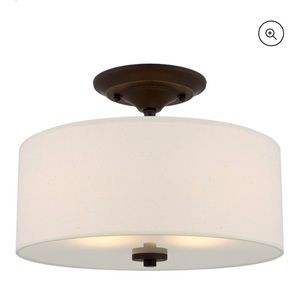 Semi-flush mount ceiling light